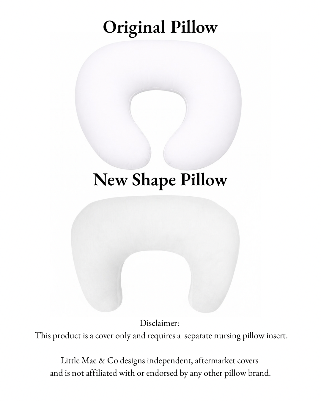 Woven Beige Ruffle Nursing Pillow Cover