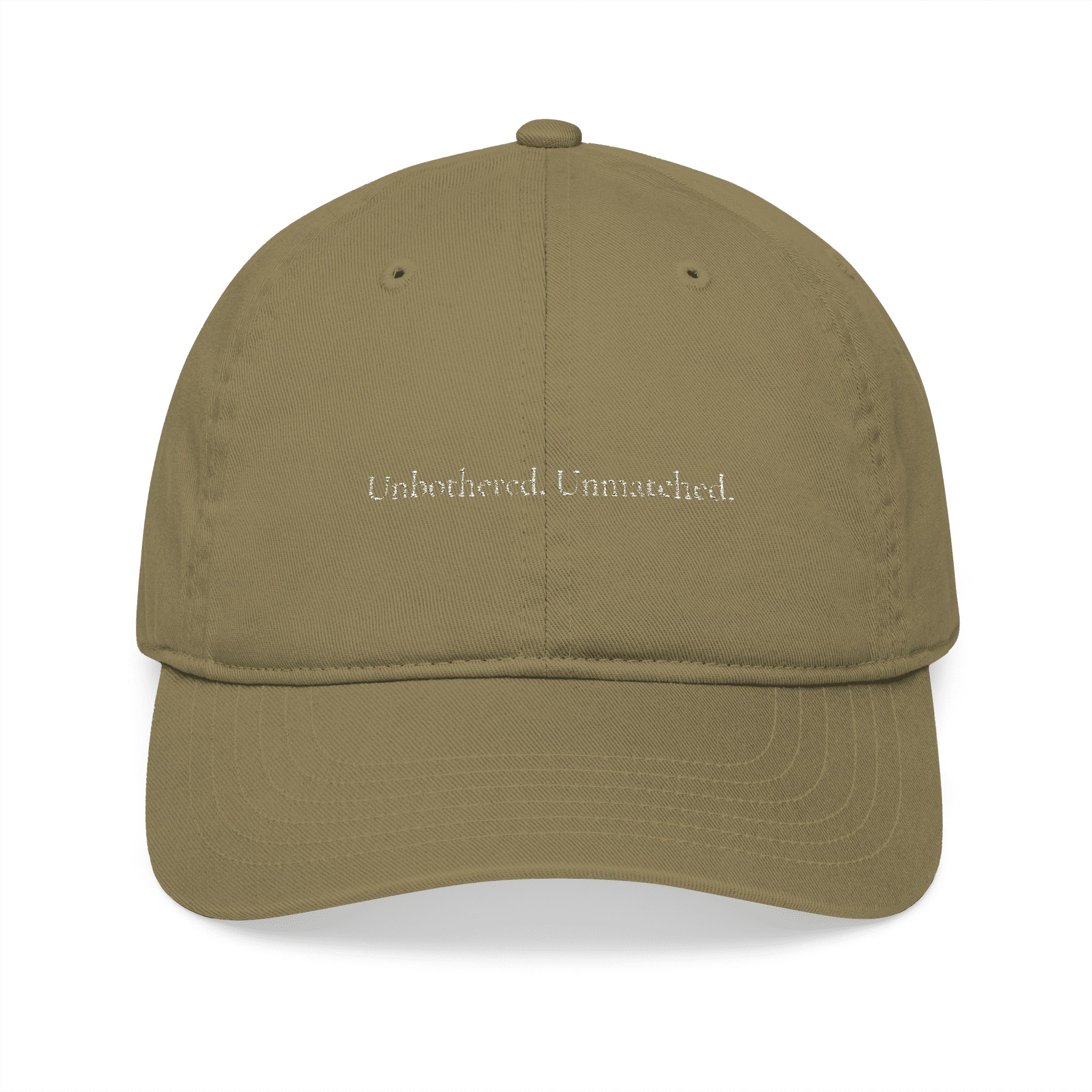 Organic Cotton  Embroidered Baseball Cap